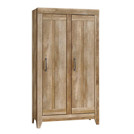 Sauder Adept Storage Pantry Cabinet, L: 38.94" x W: 16.77" x H: 70.98", Craftsman Oak finish Sauder