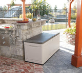 Lifetime 60012 Extra Large Deck Box, 130 Gallon, Desert Sand/Brown Lifetime