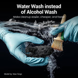 UNIFORMATION Water Washable Resin 2KG Easy to Clean Fast UV Curing 3D Printer Resin Photopolymer Low Viscosity Rapid 3D Resin Liquid with High Precision Suit for SLA/LCD/DLP Printing 2x1KG Black Uniformation