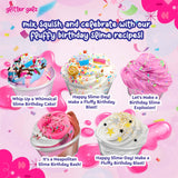 Glitter Galz 42-Piece Slime Kit for Kids Ages 6 8 10 12 + DIY Slime Birthday Party Slime Favors Activity Making Kit - Includes Sprinkles, Scents, Glitters, Powders, and Storage Container Glitter Galz