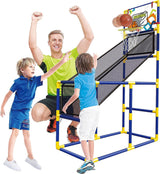 Kids Basketball Hoop Arcade Game, with 4 Balls Air Pump - Indoor Toy Basketball Shooting System - Fun for All Ages - Toys Sports for Boys and Girls Tundras Sports ziraki