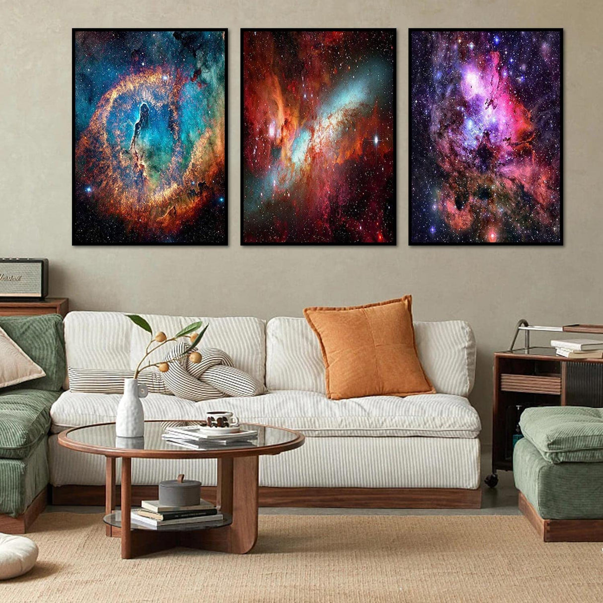 pchmcu 3 Pack Galaxy Diamond Painting Kits for Adults,5D Diamond Art Painting,DIY Full Drill Crystal Rhinestone Arts and Crafts,Gem Art Star Painting with Diamond Home Wall Decor 9.8x13.8 inch pchmcu