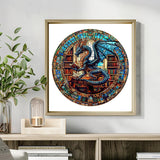 Wooden Puzzles for Adults - The Dragon's Library Wooden Jigsaw Puzzles for Adults Kids, Unique Shaped Challenging Animal Adult Puzzles，Creative Gifts Family Game 8.5 * 8.5in 100pcs Purdicra