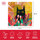 FRED Black CAT by Karen Obuhanych, 500 Piece Puzzle (5274227) Genuine Fred