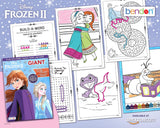 Disney Frozen 2 Elsa and Anna Giant 192-Page Coloring and Activity Book with Over 100 Stickers and a Poster 45820 Bendon Disney