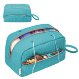 KarSyon Crochet Yarn Bag Knitting Bag Storage for Crocheting Accessories Crochet Hook Case Organizer Gift for Crochet Lovers (Teal), K3201 KarSyon