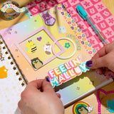Squishmallows Original DIY Journaling Kit, Includes Craft Supplies Like Cute Stickers for Journaling, Sketch Pad, Cam The Cat Charm, Keychain, Fun Scrapbook Kit, Girl Gifts, Art Set Squishmallows