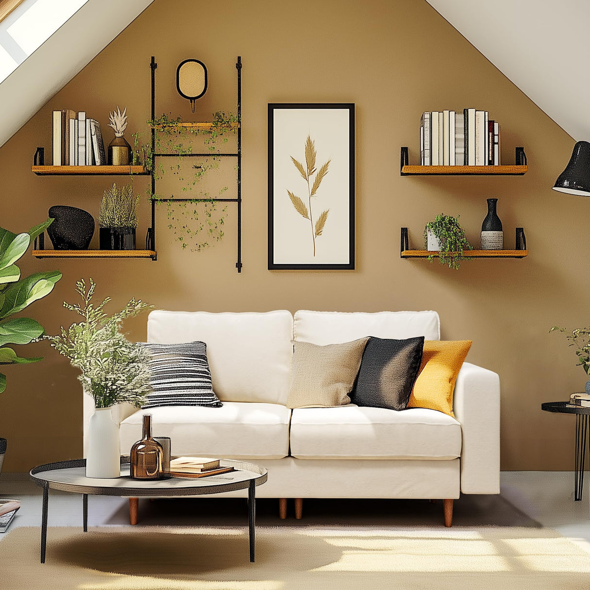 Pamapic 66“ Loveseat Sofa,2 Seater Love seat Couch,Comfy Dutch Velvet Cushion,Deep Love Seat,Removable Washable Loveseat,Modern Love Seat Couches for Living Room,Bedroom, Apartment,Loft,Cream Pamapic