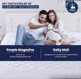 Utopia Bedding Quilted Fitted Mattress Pad, Full Size, Elastic Fitted Mattress Topper Protector and Cover Stretches up to 16 Inches Deep, Machine Washable (White) Utopia Bedding