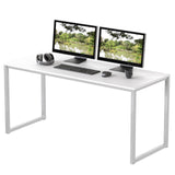 SHW Home Office 48-Inch Computer Desk, 24" Deep, White SHW