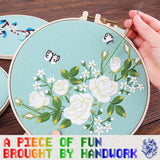 16 Skeins Colorful Series Embroidery Floss, 8m Cotton Cross Stitch Thread, Friendship Bracelet String Including Plastic Floss Bobbins, for DIY Making, Embroidery Crafts Dercuy