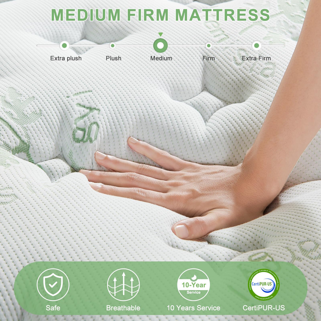 Full Mattress,10 Inch Full Size Mattresses in a Box,Memory Foam Hybrid Mattress,with Individual Pocket Spring - Pressure Relief, Motion Isolation, Cool Sleep SNFPNE