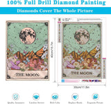 WUDWL Square Diamond Painting Kits Square Drill Diamond Painting,Square Diamond Art,3 Pack Sun Moon and Stars DIY Gem Art Kits for Adults and Crafts for Gifts and Home Wall Decor 12x16inch WUDWL