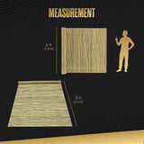 Bamboo Fence 6 Feet High, Outdoor Privacy Screen, Rolled Natural Fencing, 8ft x 6ft, 8 Foot Long Roll, Backyard Wall Covering, Private Screening Cover Panel for Patio, Balcony, Railing | Houseables Houseables