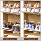 BEWISHOME Shoe Storage Cabinet for Entryway，Narrow Modern Shoe Organizer Cabinet with 2 Flip Drawers，Freestanding Fluted Shoe Organizer for Hallway,Wood,KXG04Y BEWISHOME