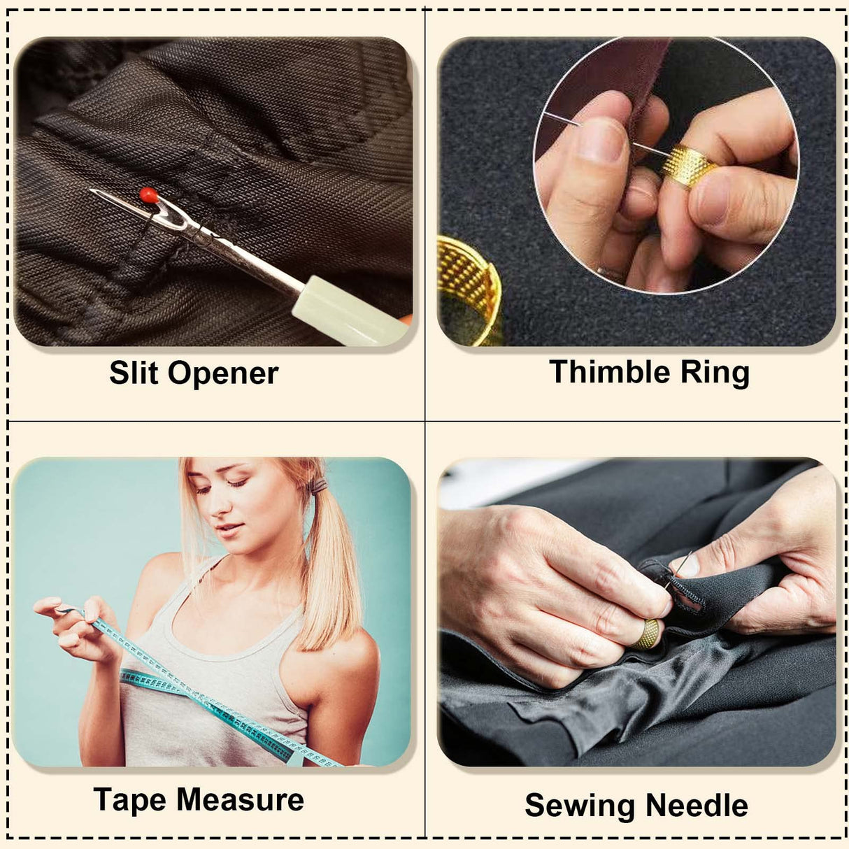 Needle Threaders Kit,29 Pcs Needle Threader Tool for Hand Sewing,Sewing Needle Threader for Embroidery Floss Include Seam Ripper,Embroidery Needles,Thimble,Scissors and Measuring Tape keepsweat