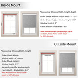 GENIMO 100% Blackout Blinds for Indoor Windows, Window Blinds Cordless with Thermal Insulated, UV Protection Fabric, Mini Door Blinds for Home, Office, Bedroom, Easy to Install, Grey, 27" W X 75" H GENIMO