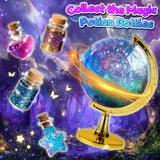 Trubic Galaxy Slime Kit for Girls, Globe and Magic Potion Bottles Kits, Clear Crystal/Butter/Glow-in-The Dark Slime Making Kit, DIY Craft Birthday Party Favors Toys for Kids Girls Boys 7 8 9 10 11 12 Trubic