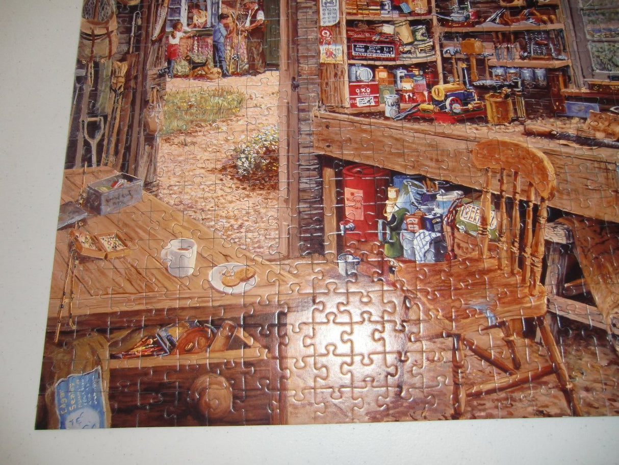 Ravensburger Dad's Shed | 500-Piece Large Format Jigsaw Puzzle | Unique Softclick Technology | Ideal for Adults and Kids Ravensburger