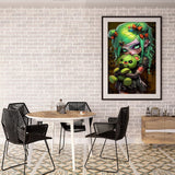 nekpiahu Gothic Diamond Art Kits for Adults,Diamond Painting Kits for Adults,DIY Round Full Drill Diamond Dot,5D Diamond Painting for Adults,Crystal Art Gem Art for Home Decor 12x16inch nekpiahu