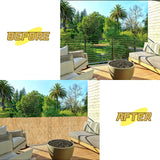 Natural Reed Fencing, Reed Screen Curtain Eco-Friendly for Garden,Balcony,Outdoor,Backyard Patio Decors Fence Rolls-4FT x 13FT （1.2m x 4m Approx） Gardgue