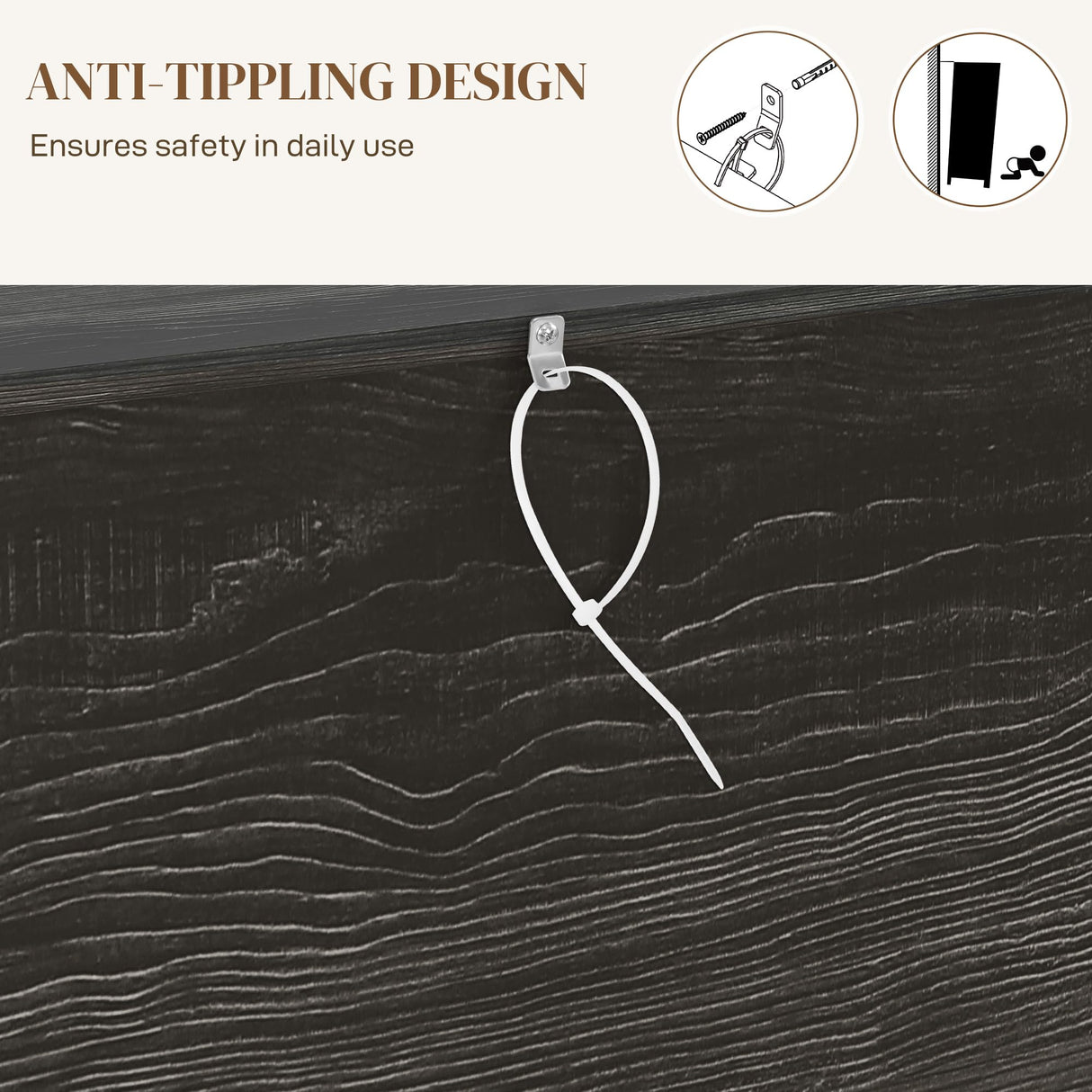 HOMCOM 60" Farmhouse Sideboard Buffet Cabinet with Storage, Kitchen Cabinet with 2 Sliding Barn Doors, 4 Deep Drawers and 2 Adjustable Shelves, Coffee Bar Cabinet, Distressed Dark Gray HOMCOM