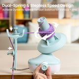 Etcokei Cordless Yarn Winder, Rechargeable Electric Yarn Ball Winder with 2200mAh Battery, Compact Yarn Cake Winder for Crocheting, Smart Automatic Yarn Spinner, Ideal Helper for Craft Lovers(Mint) Etcokei