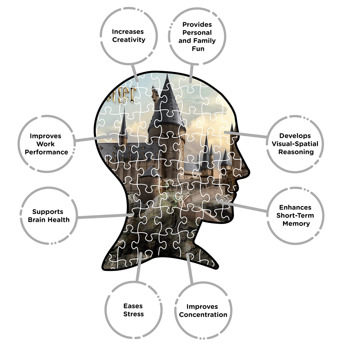 Aquarius Harry Potter Puzzle Hogwarts Castle (3000 Piece Jigsaw Puzzle) - Officially Licensed Harry Potter Merchandise & Collectibles - Glare Free - Precision Fit - 32x45in AQUARIUS