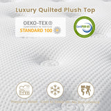 FLEXPEDIC King Size Mattress,14 Inch Memory Foam Hybrid Mattresses in a Box with Individual Pocket Spring,Khaki Medium Firm King Mattress,CertiPUR-US FP FLEXPEDIC
