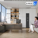 PRESTELION 3-5 Gun Safe,Adjustable Bracket and Biometric Lock,Heavy Duty Gun Safe for Rifles and Shotguns,Money and Valuables PRESTELION