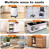 2 Inch Caster Wheels, Casters Set of 4 Heavy Duty Casters with Brake, Locking Casters with Polyurethane (PU) Wheels, Swivel Plate Castor Wheels for Cart Furniture and Workbench MSH&HCE