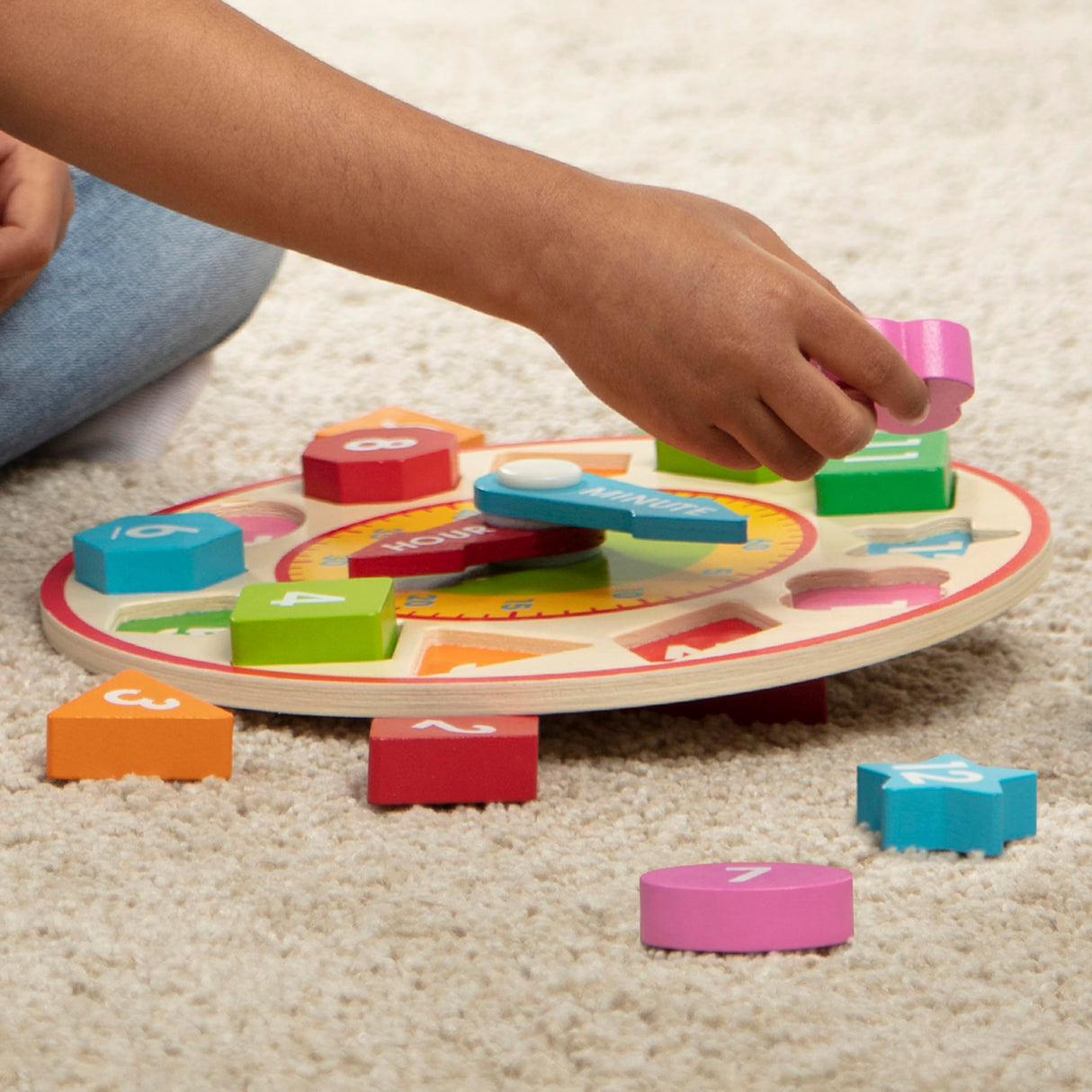 Melissa & Doug Shape Sorting Clock - Wooden Educational Toy Melissa & Doug