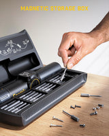 Fanttik Fold S1 APEX 3.7V Cordless Screwdriver, Electric Screwdriver, Screen Interaction, Pivot Handle, High/Low RPM Options, Max 7N.m, 1/4''Hex, Ideas DIY Tool - Deluxe Edition Fanttik