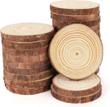 Lemonfilter Natural Wood Slices 50 Pcs 2.4-2.8 Inches Craft Unfinished Wood kit Wood Coasters Wooden Circles Christmas Wood Ornaments Tree Slices for Arts Crafts Wedding Christmas DIY Projects Lemonfilter