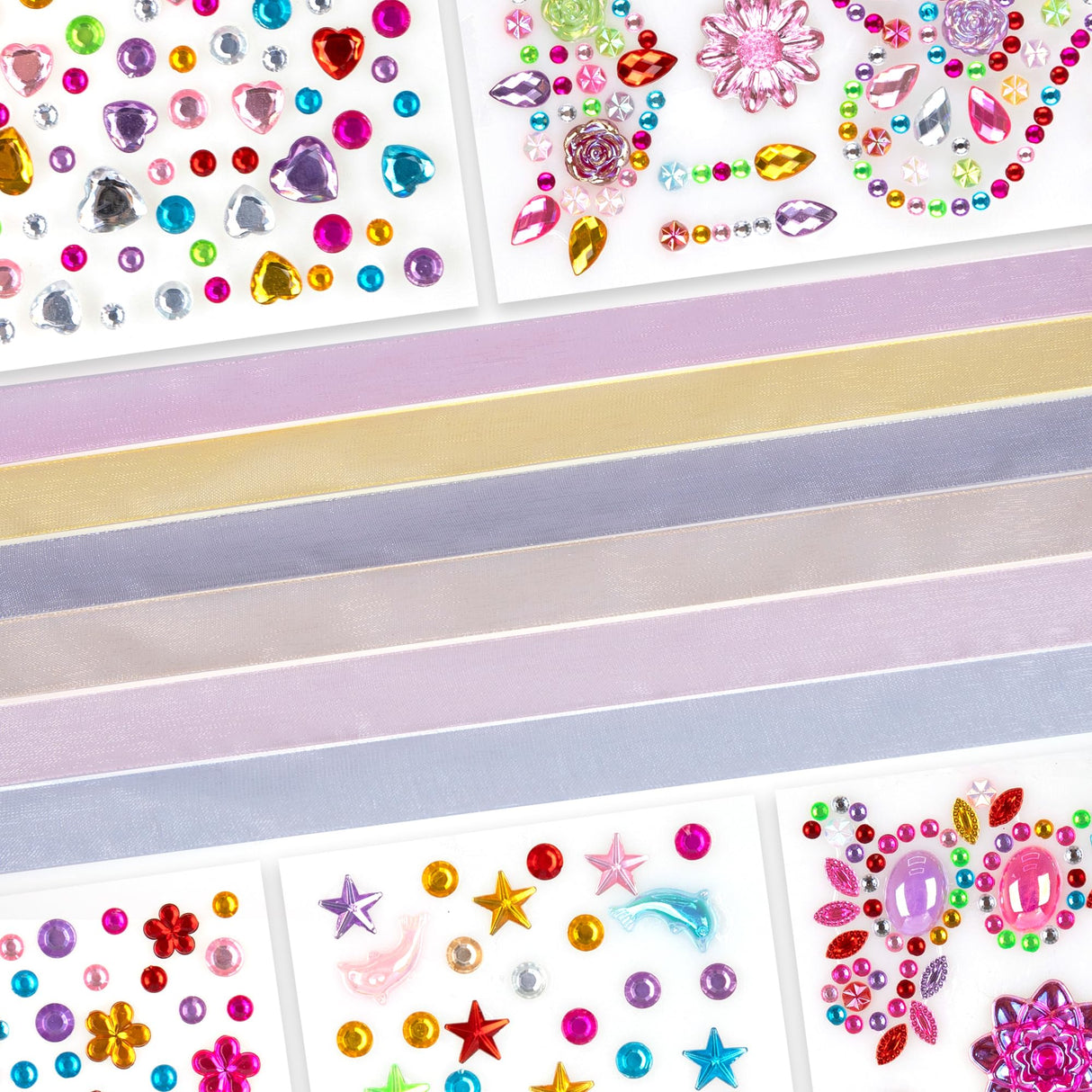 ArtCreativity Fairy Wand Kit, Includes 18 Wooden Wands, 18 Ribbons, and 5 Gem Sticker Sheets - Wand Decorating Kit - Birthday Party Crafts for Kids - Princess Party Activity ArtCreativity