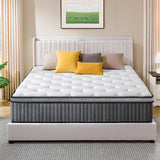 LegacyAmerhome Queen Mattress, 10 inch Hybrid Queen Size Mattresses in a Box, with Gel Memory Foam, Pocket Springs for Motion Isolation, Medium Firm, CertiPUR-US, 100-Night Trial, 60"x80"x10" LegacyAmerhome