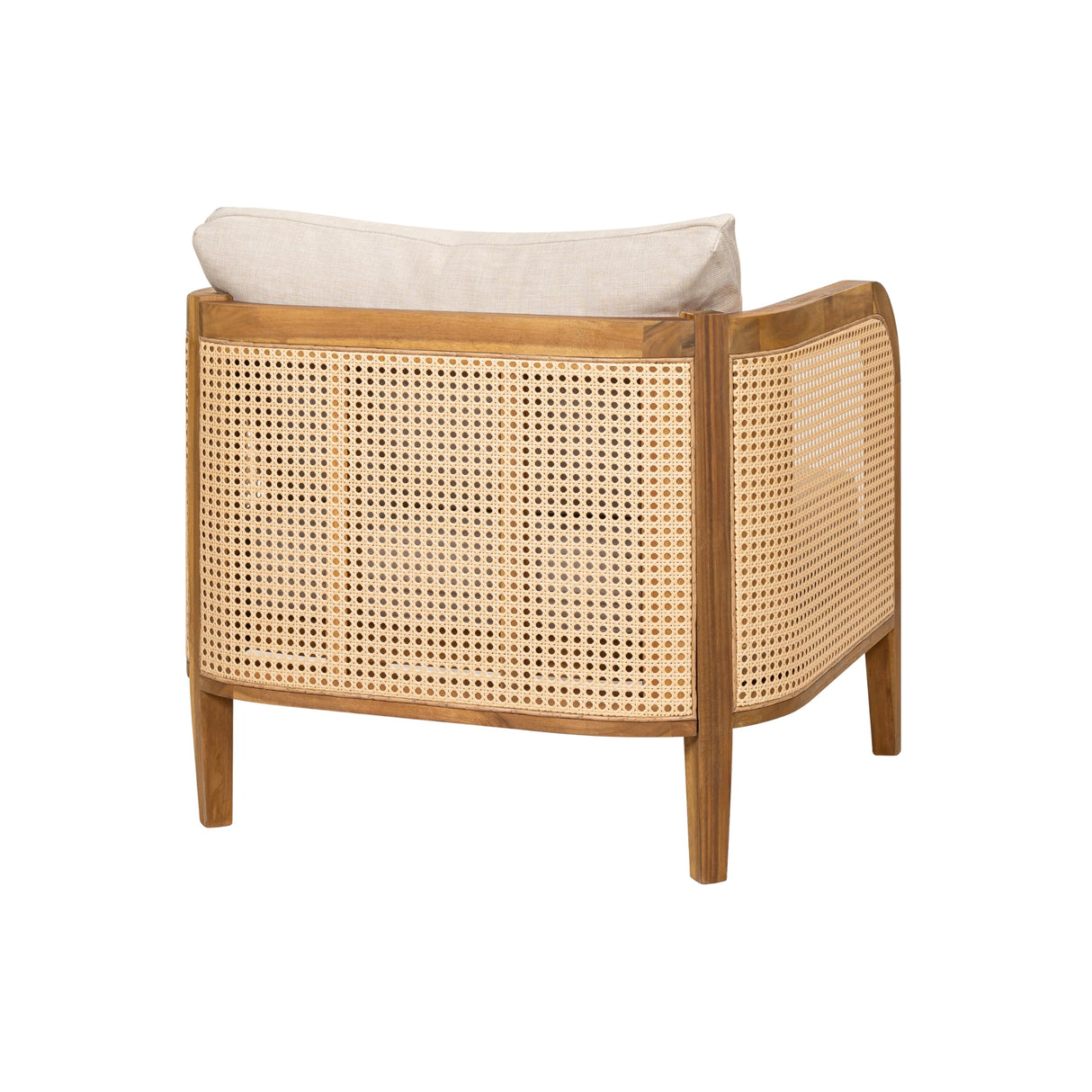 Christopher Knight Home Tilden 3-Piece Patio Furniture Set, 4-Seater Acacia Wood Outdoor Patio Sectional Furniture Set, Garden Wicker Loveseat and Accent Chair Set with Removable Cushions, Teak+Beige Christopher Knight Home