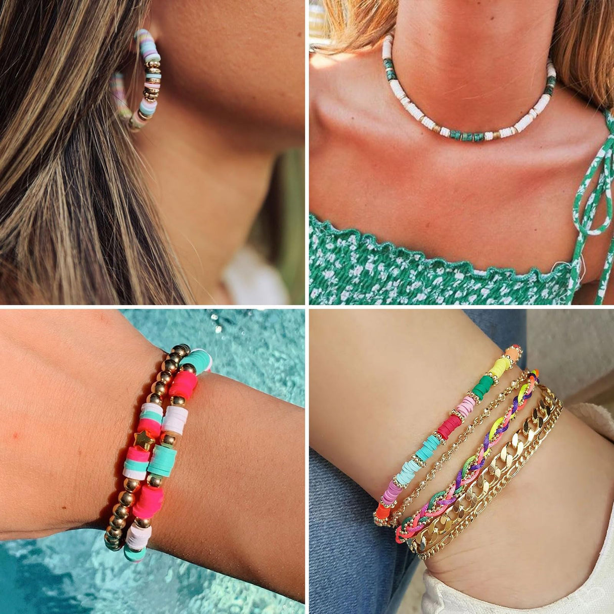 Friendship Bracelet Kit, 14,000pcs 48 Colors Bracelet Making Kit Clay Beads with Number Letter Bead Set Concert Merch Arts and Crafts Gifts for Kids Adults Teen Girls Jewelry Making Supplies Sistenia