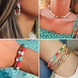 Friendship Bracelet Kit, 14,000pcs 48 Colors Bracelet Making Kit Clay Beads with Number Letter Bead Set Concert Merch Arts and Crafts Gifts for Kids Adults Teen Girls Jewelry Making Supplies Sistenia