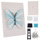 WEBEEDY DIY 3D String Art Kit for Adults Beginners, Butterfly Craft Kit, Include All Necessary Accessories and Frame, Christmas Home Wall Decorations Unique Gift WEBEEDY
