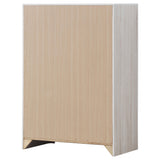 Coaster Home Furnishings Brantford Farmhouse Wood 4-Drawer Bedroom Chest of Drawers Chiffonier Clothing Storage Cabinet Bedroom Armoire Tall Dresser Organizer Unit Coastal White 207055 Coaster Fine Furniture