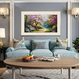 JOOZ Flowers Diamond Painting Kits for Adults 5D Large Landscape Diamond Painting Kit for Adults Full Drill Trees Diamond Painting Kits Gem Art Kits for Home Wall Decor 27.5x15.7Inch JOOZ