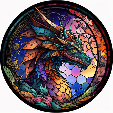 Meothan Paint by Number for Adults, Colorful Dragon Painting by Numbers for Adults Beginner, Acrylic Easy Paint by Numbers Kits on Canvas for Gift Home Wall Decor 13.8”W x 13.8”L Meothan