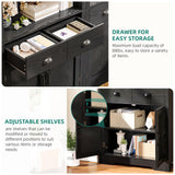 YITAHOME Arched Bookshelf, 71" Tall Bookcase with Drawers Arched Bookcase with Storage, Bookshelf Display Storage Rack with Adjustable Shelves for Living Room, Office, Black YITAHOME