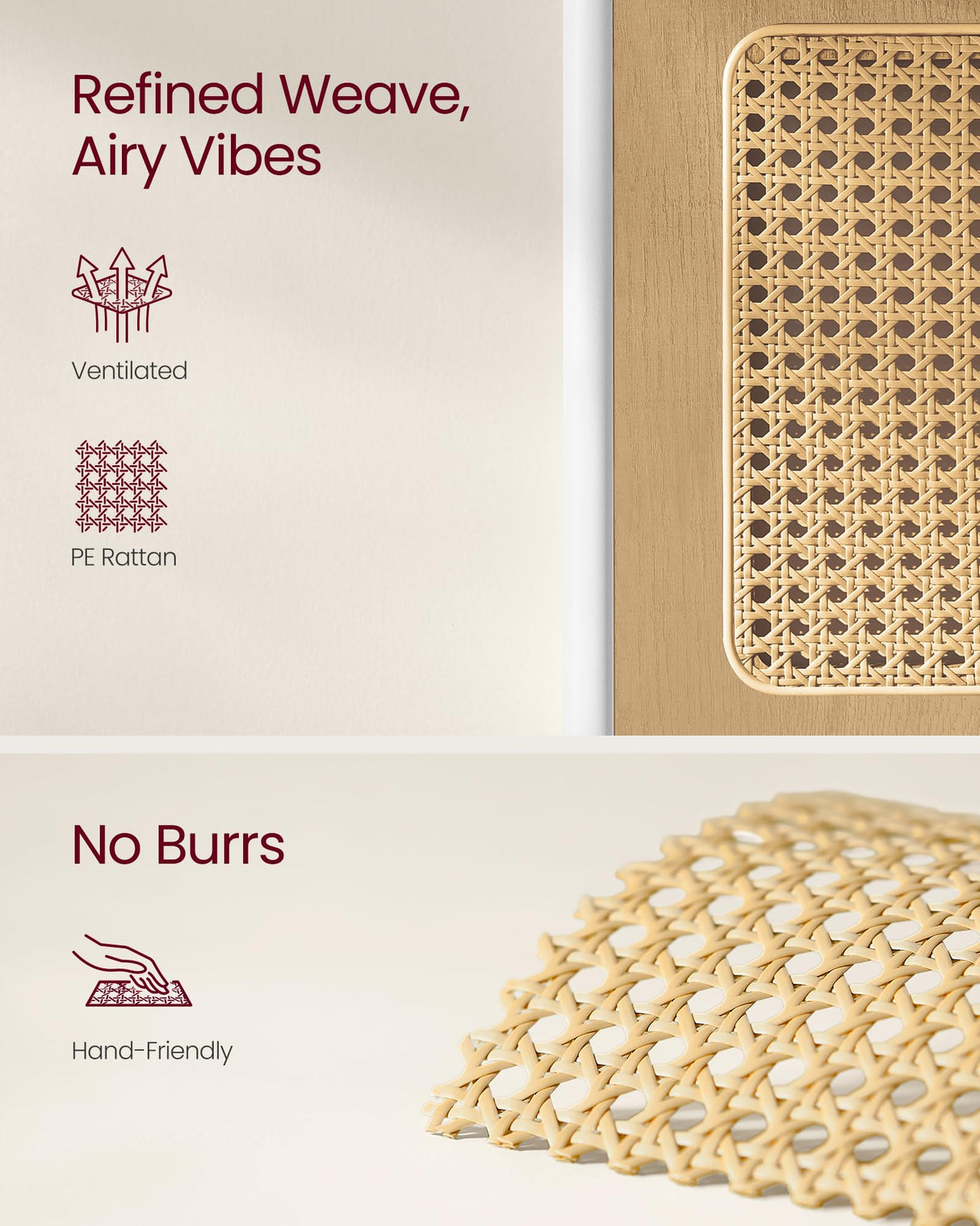 VASAGLE 5-Tier Corner Shelf Stand, Boho Corner Bookshelf with Polyrattan Sides, Plant Stand for Living Room Bedroom Study Kitchen, Oak Beige ULLS588Y57 VASAGLE