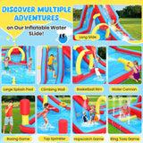 Whubefy Inflatable Water Slide Bounce House, 13.2x10Ft 13-in-1 Bounce House Obstacle Course Waterslides, Summer Fun w/Boxing Pole/Slide/ 10+ Accessories, Inflatable Water Slide for Kids Outdoor Whubefy