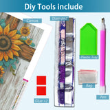 YQFCZDQ Sunflower Flowers Diamond Art Kits for Adults,DIY Religion Cross 5D Diamond Painting Kits Round Diamond Dots for Beginners,Full Drill Paint with Diamonds Pictures Gem Art Home Decor 12 x 16 In YQFCZDQ
