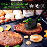 HOTEC Basting Brushes Silicone Heat Resistant Pastry Brushes Spread Oil Butter Sauce Marinades for BBQ Grill Barbecue Baking Kitchen Cooking BPA Free Dishwasher Safe (Black 2) HOTEC