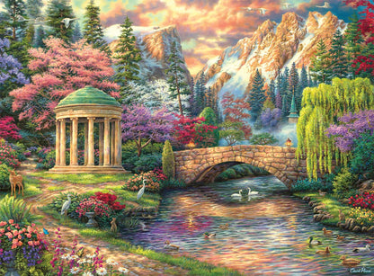 Buffalo Games - Chuck Pinson - Peace of The Garden - 1000 Piece Jigsaw Puzzle for Adults -Challenging Puzzle Perfect for Game Nights - Finished Size is 26.75 x 19.75