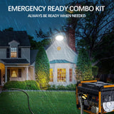 S7 50 Amp Generator Extension Cord,13FT STW 6/3 + 8/1 Power Cord,NEMA 14-50P to SS2-50R Twist Lock,Heavy Duty Cord with Organizer Lock Connectors S7